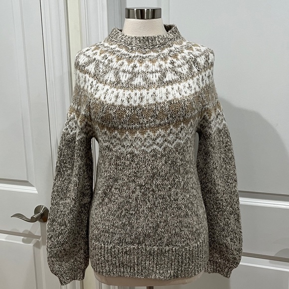 LOFT Sweaters - New! LOFT Fair Isle Sweater w/Metallic threading Size Medium  NWT